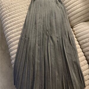 Thom Browne Gray Pleated knit Skirt